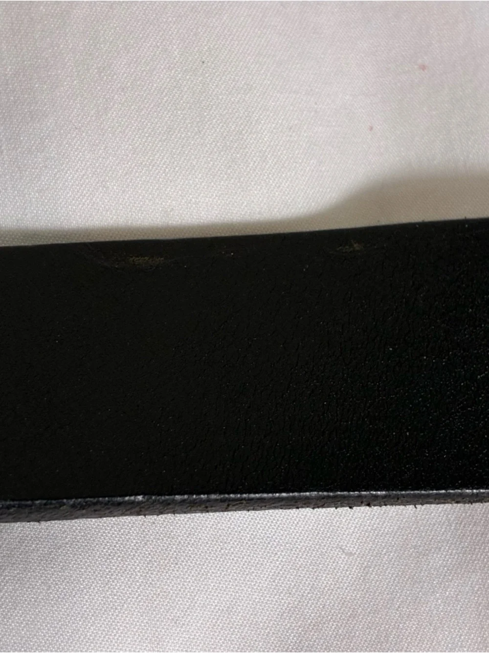 Classic Black Leather Solid Brass Buckle 42” long unisex